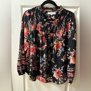 Loft flor tunic blouse size large petite